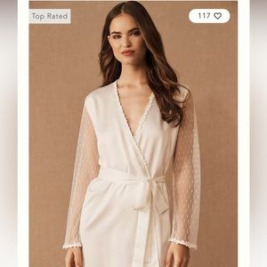 Anthropologie Flora Nikrooz Showstopper Bridal Robe